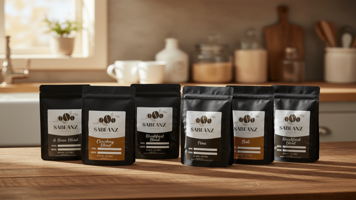 Premium Blends Sample Pack - 6 Varieties x 2oz - Sabeanz Coffee & Tea