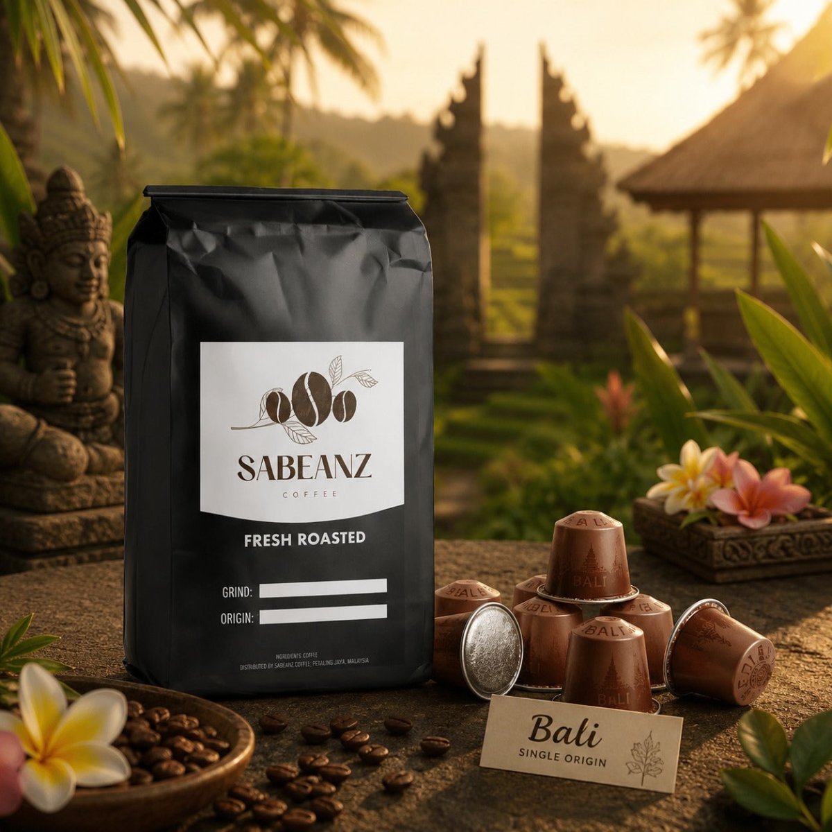 Bali Single Origin Coffee Pods - Sabeanz Coffee & Tea