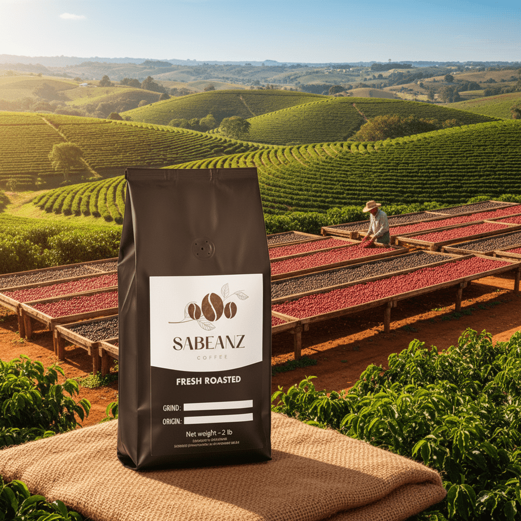 Brazil Santos Medium Roast - Sabeanz Coffee & Tea