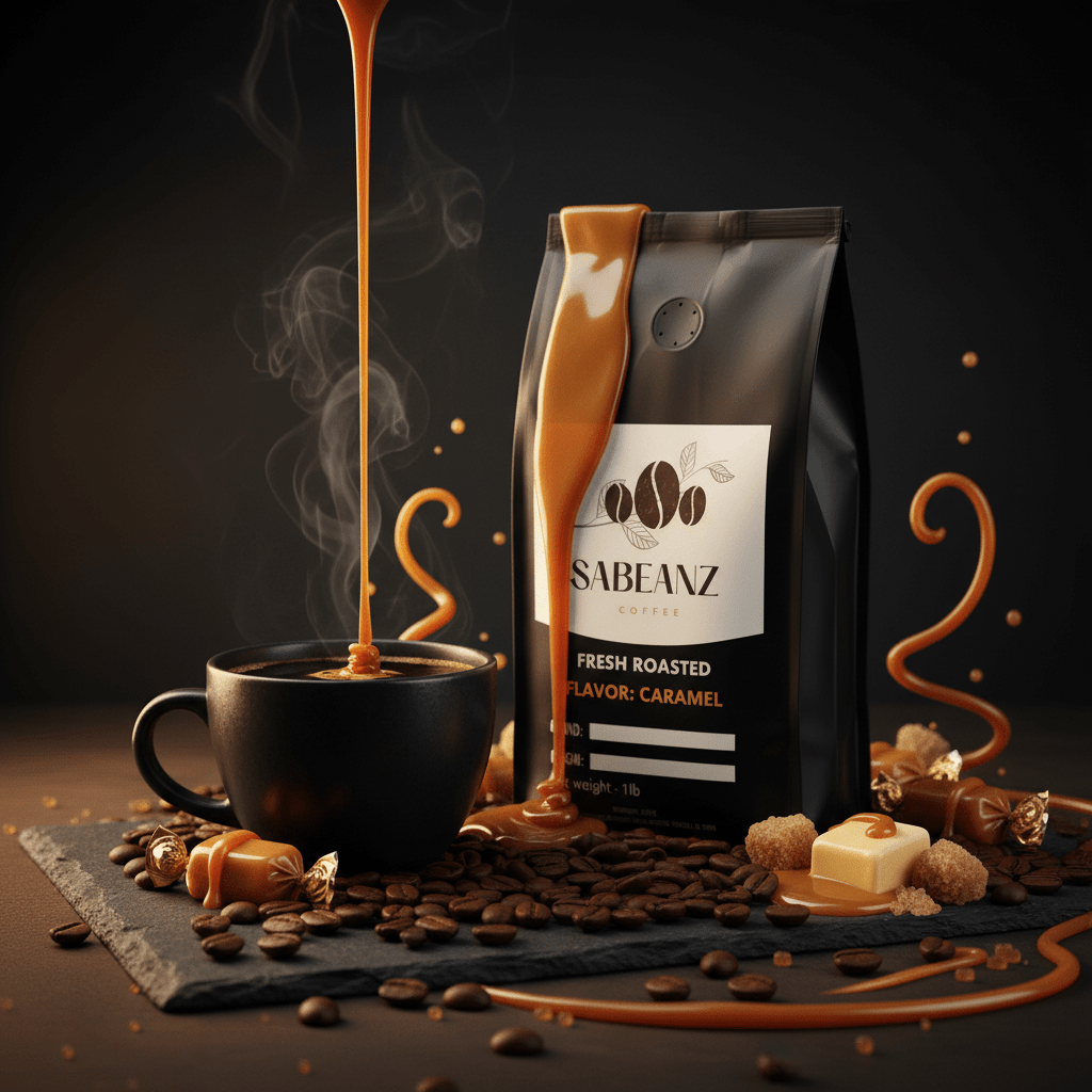 Caramel Flavored Blend Medium Roast Coffee - Sabeanz Coffee & Tea
