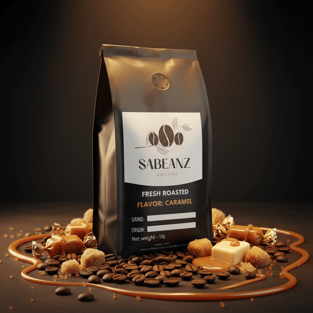 Caramel Flavored Blend Medium Roast Coffee - Sabeanz Coffee & Tea