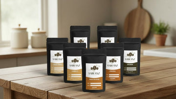 Flavored Coffee Sample Pack - 6 Varieties x 2oz - Gourmet Tasting Collection - Sabeanz Coffee & Tea