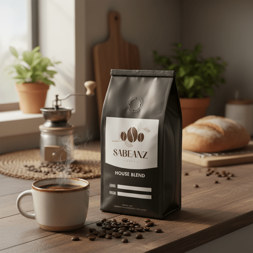 French Roast: African Blend Dark Roast Coffee Ground/Whole Bean - Multiple Sizes - Bold Chocolate Notes - Sabeanz Coffee & Tea