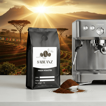 Kenya: Washed Medium - Light Roast Single Origin Coffee Ground/Whole Bean - Multiple Sizes - Citrus Floral Fruity - Sabeanz Coffee & Tea