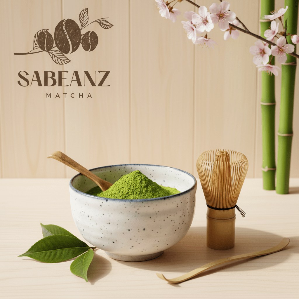 Matcha: Japanese Green Tea Powder - 1oz - Premium Matcha - Sabeanz Coffee & Tea