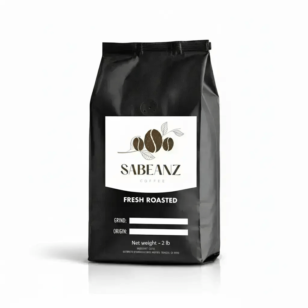 Papua New Guinea Coffee: Washed Medium Roast Single Origin Coffee Whole Bean - Multiple Sizes - Caramel Honey Notes - Sabeanz Coffee & Tea