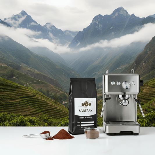 Peru Decaf Coffee: Medium Roast Coffee Ground/Whole Bean - Multiple Sizes - Caffeine - Free - Sabeanz Coffee & Tea