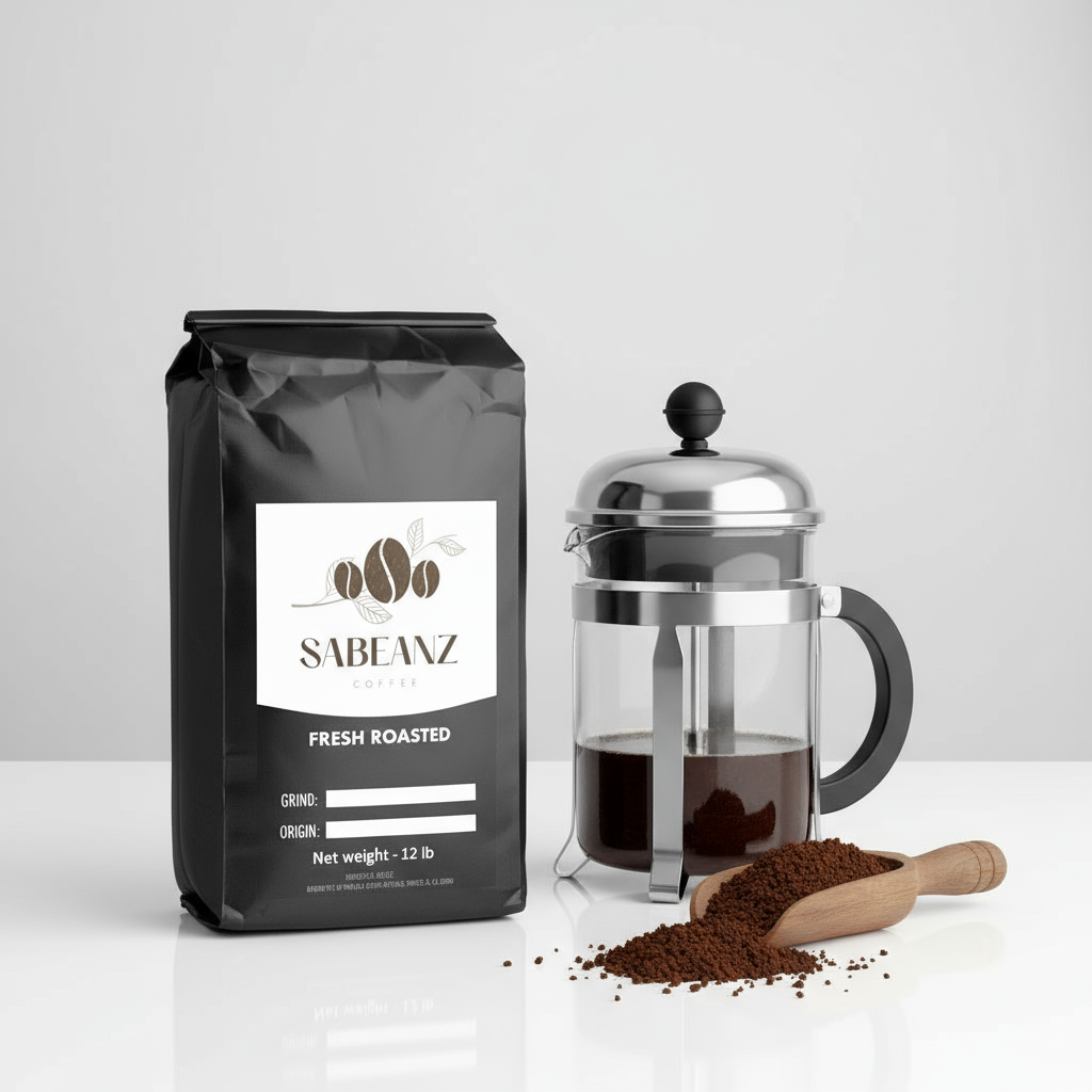 Sabeanz 12lb coarse grind with French press