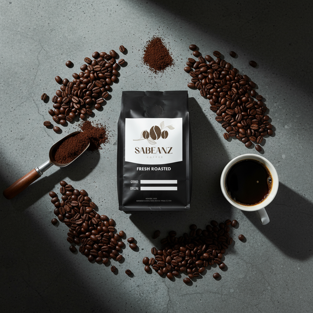 Sabeanz Coffee Blend - Flat Lay