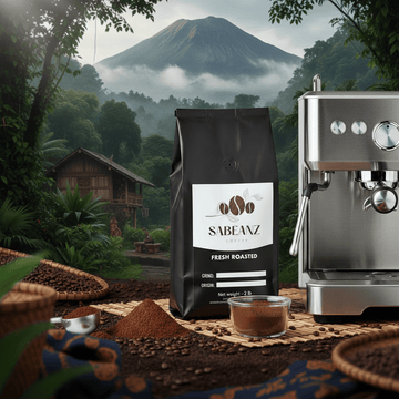 Sumatra: Wet - Hulled Medium Roast Single Origin Coffee Ground/Whole Bean - Multiple Sizes - Earthy Chocolate - Sabeanz Coffee & Tea