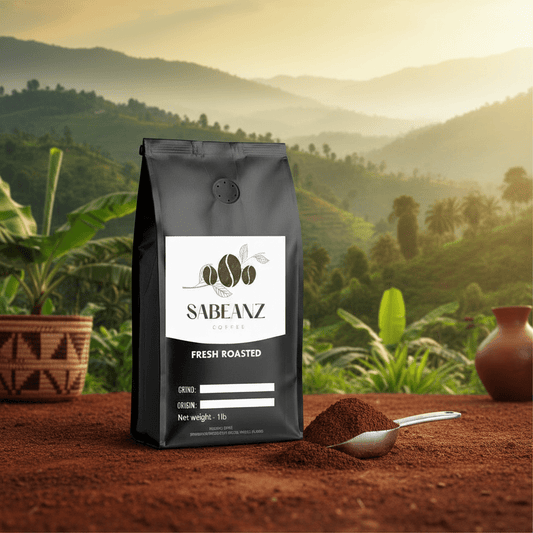 Uganda: Washed Medium Roast Single Origin Coffee Ground/Whole Bean - Multiple Sizes - Chocolate Floral Fruity - Sabeanz Coffee & Tea